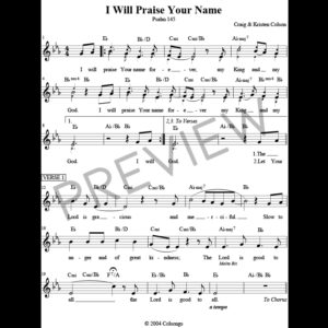 I will Praise Your Name Forever (Psalm 145)