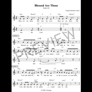 Blessed Are Those (Psalm 128)