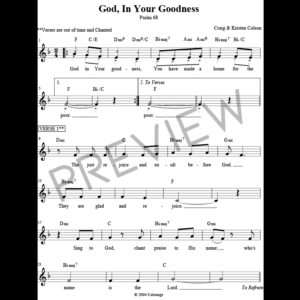 God, In Your Goodness (Psalm 68)