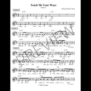 Teach Me Your Ways (Psalm 25)