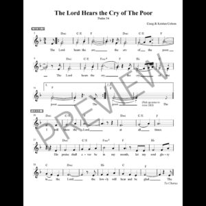 The Lord Hears the Cry of the Poor (Psalm 34)