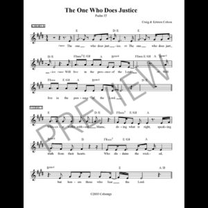 The One Who Does Justice (Psalm 15)